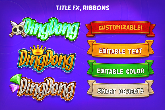 DINGDONG - Game GUI Pack in Web Elements - product preview 5