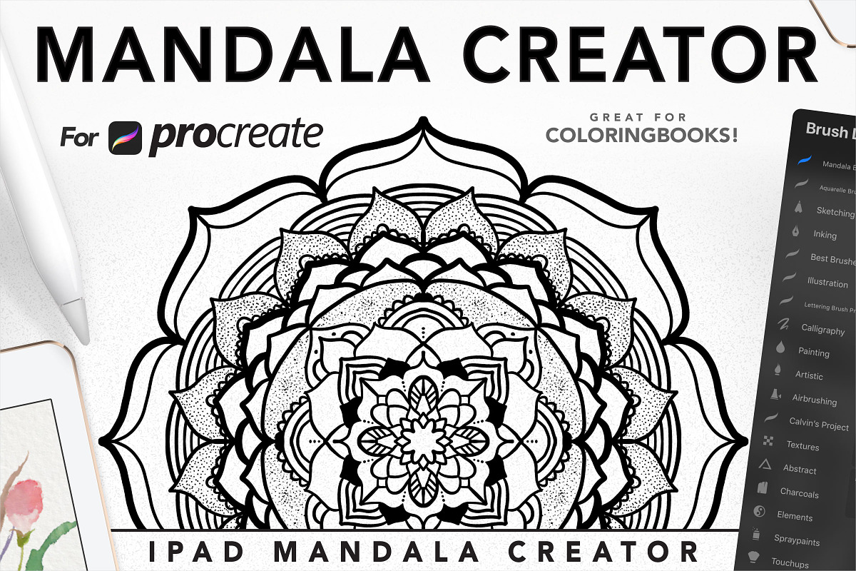 Procreate Mandala Creator Kit in Add-Ons - product preview 8