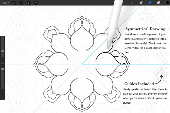 Procreate Mandala Creator Kit in Add-Ons - product preview 1