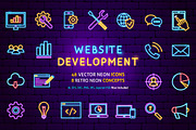 Web Development SEO Neon