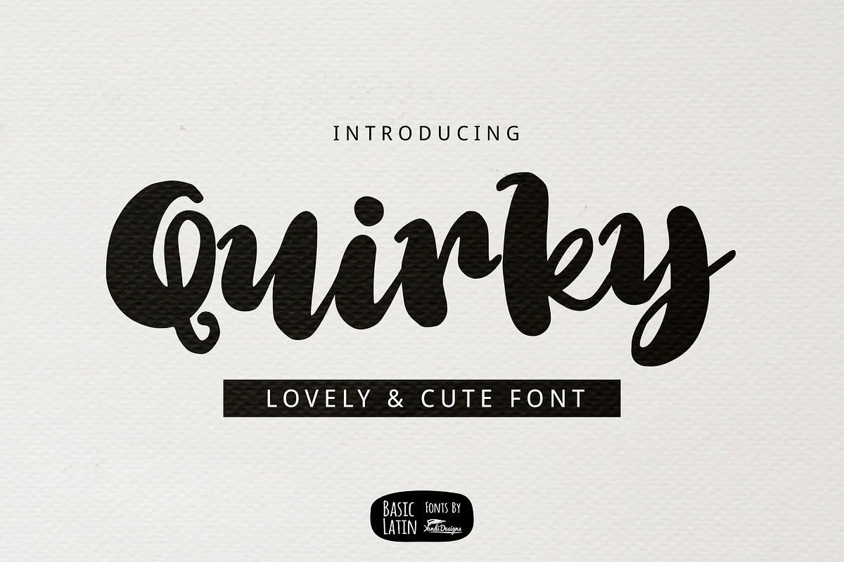Quirky Font in Script Fonts - product preview 8