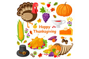 Happy Thanksgiving Day Poster Vector