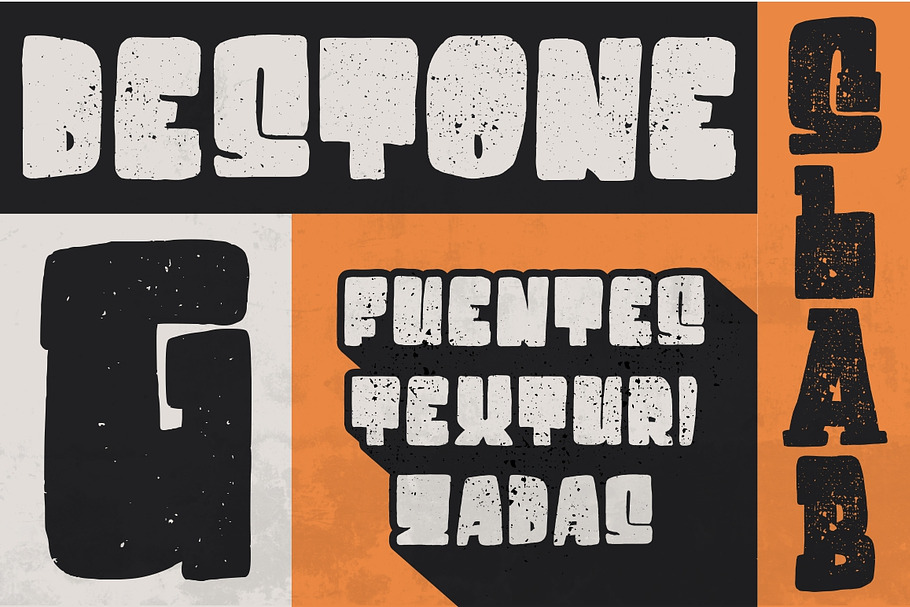 Destone - 2 Styled Font in Slab Serif Fonts - product preview 8