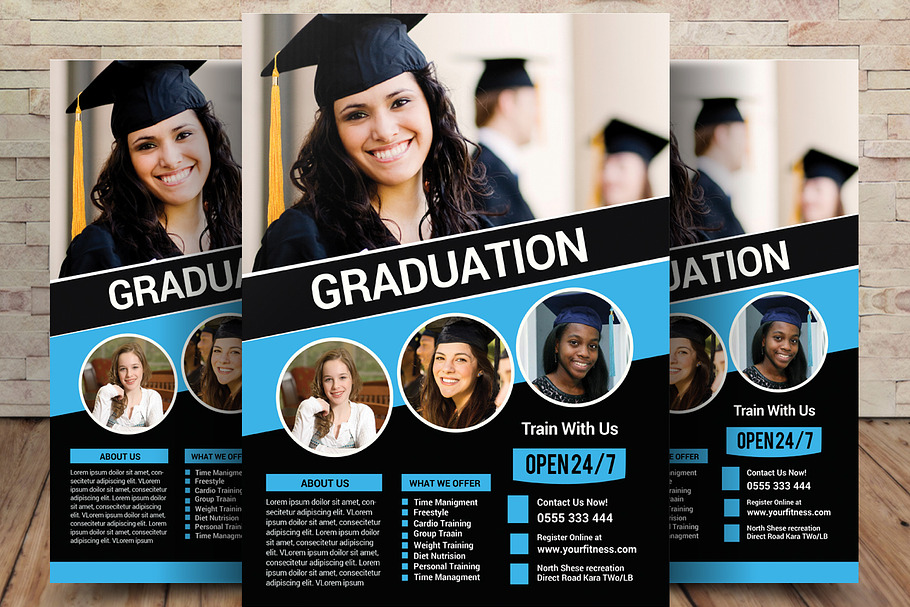 Graduation Flyer in Flyer Templates - product preview 8