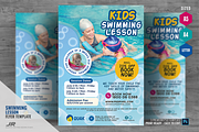 Children Swimming Lesson Flyer