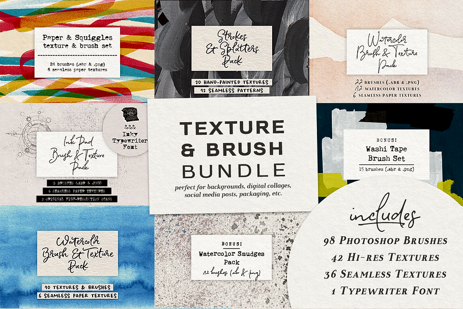 70% OFF! Texture & Brush Collection in Textures - product preview 8