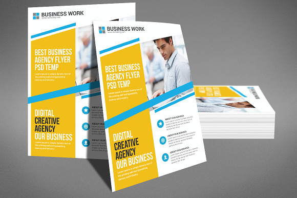 Corporate Business Agency Flyer in Flyer Templates - product preview 1
