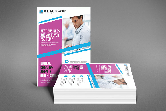 Corporate Business Agency Flyer in Flyer Templates - product preview 2