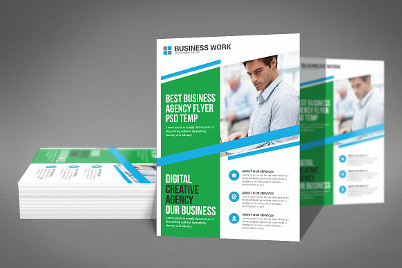 Corporate Business Agency Flyer in Flyer Templates - product preview 3