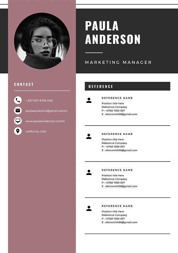 Resume Template / Cv Template in Resume Templates - product preview 7