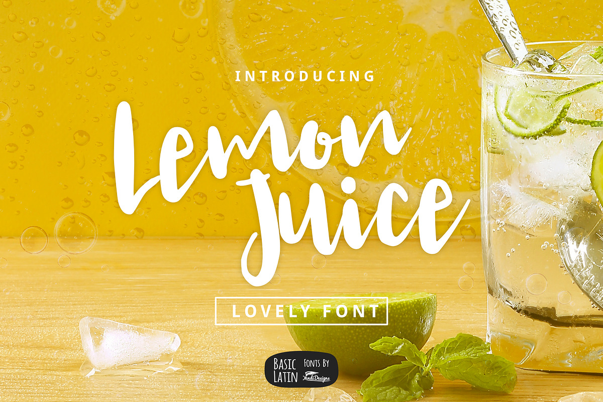 Lemon Juice Script Font in Script Fonts - product preview 8