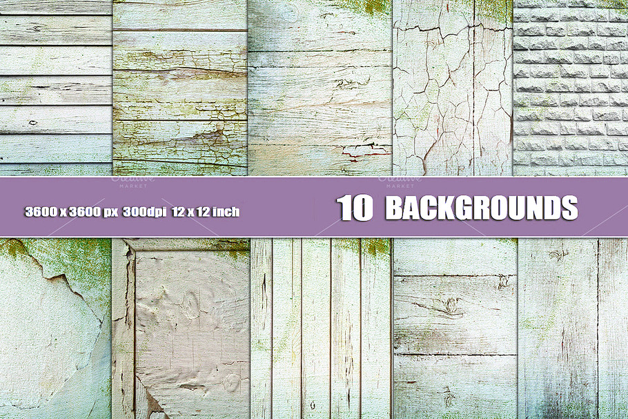 WHITE WOOD WALL OVERLAY background in Textures - product preview 8