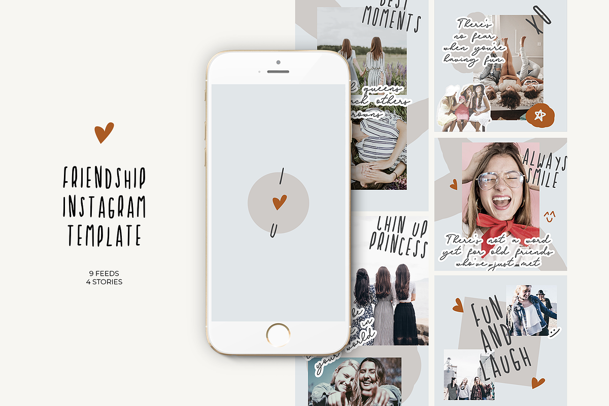 PSD | Friendship Blogger Instagram in Instagram Templates - product preview 8