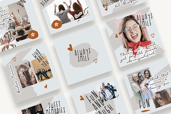 PSD | Friendship Blogger Instagram in Instagram Templates - product preview 2