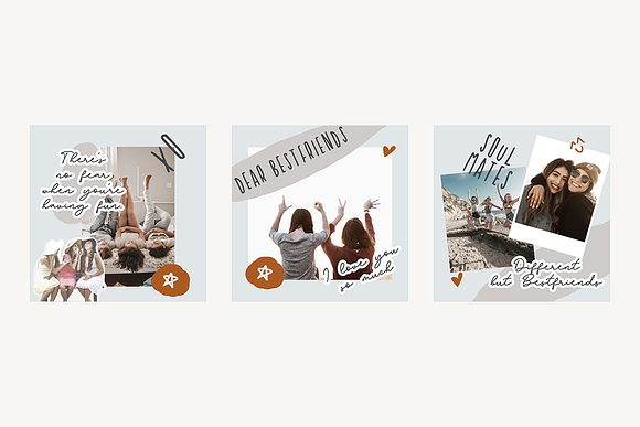 PSD | Friendship Blogger Instagram in Instagram Templates - product preview 4