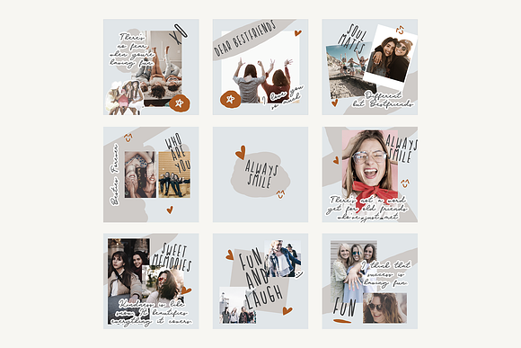 PSD | Friendship Blogger Instagram in Instagram Templates - product preview 7