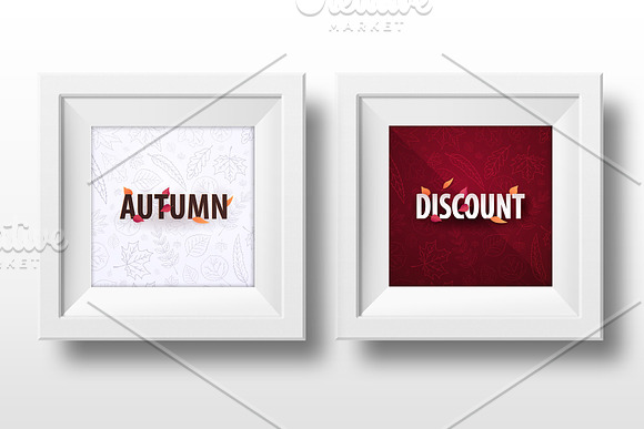 Autumn Sale banners with leaves in Instagram Templates - product preview 2