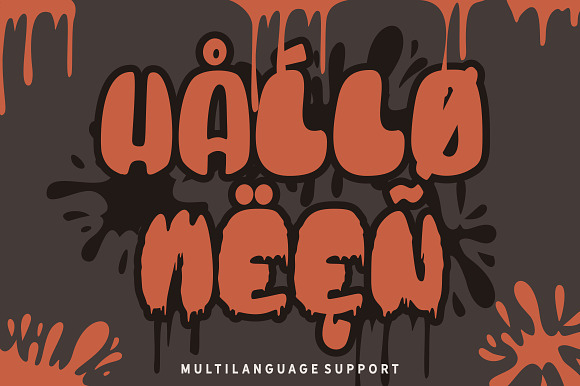 Blood Bold - Fun Halloween Two Fonts in Display Fonts - product preview 4
