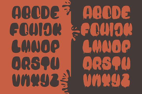 Blood Bold - Fun Halloween Two Fonts in Display Fonts - product preview 5