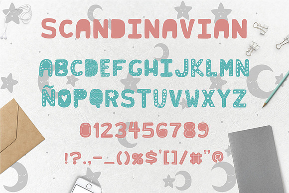 Bear cub Scandinavian kids font+MORE in Display Fonts - product preview 1