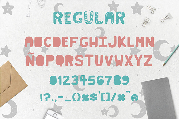 Bear cub Scandinavian kids font+MORE in Display Fonts - product preview 2