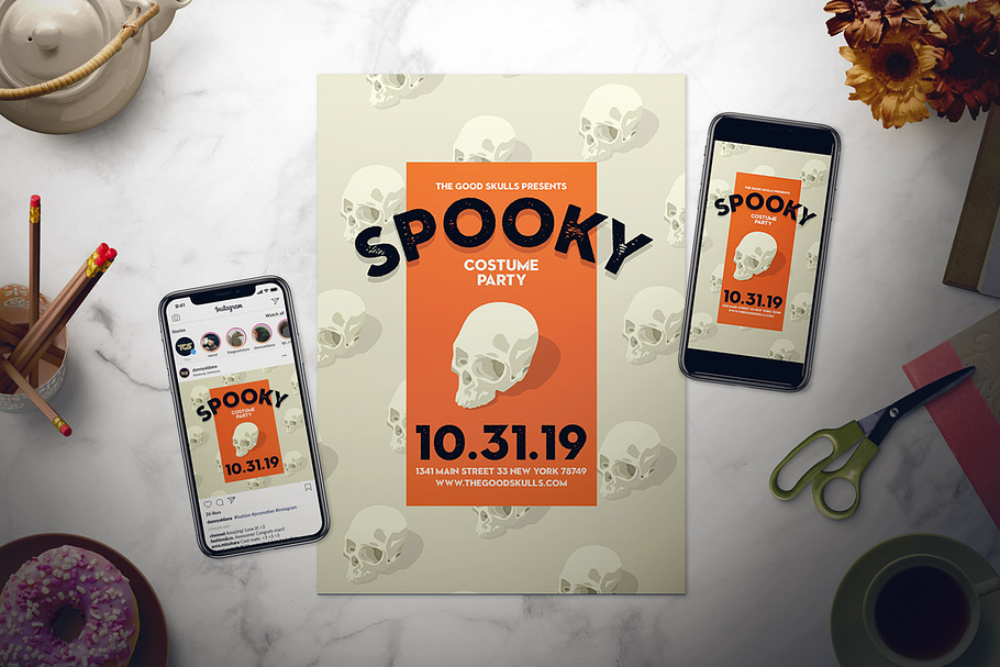 Halloween Flyer Set in Flyer Templates - product preview 8