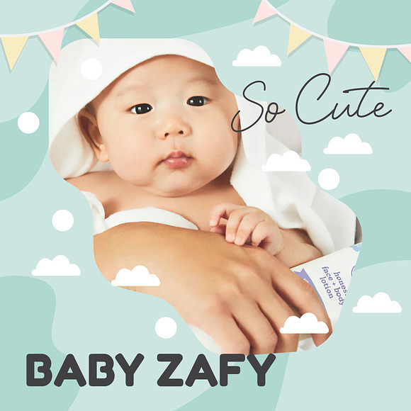 Baby Media Banners in Social Media Templates - product preview 1