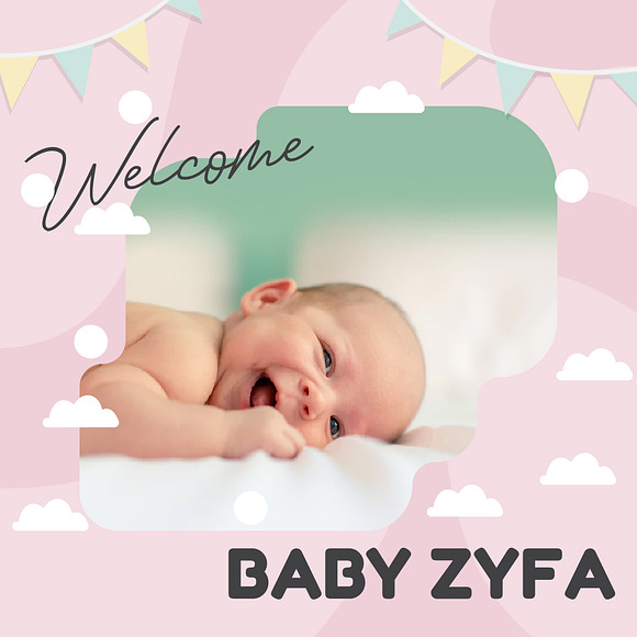 Baby Media Banners in Social Media Templates - product preview 3