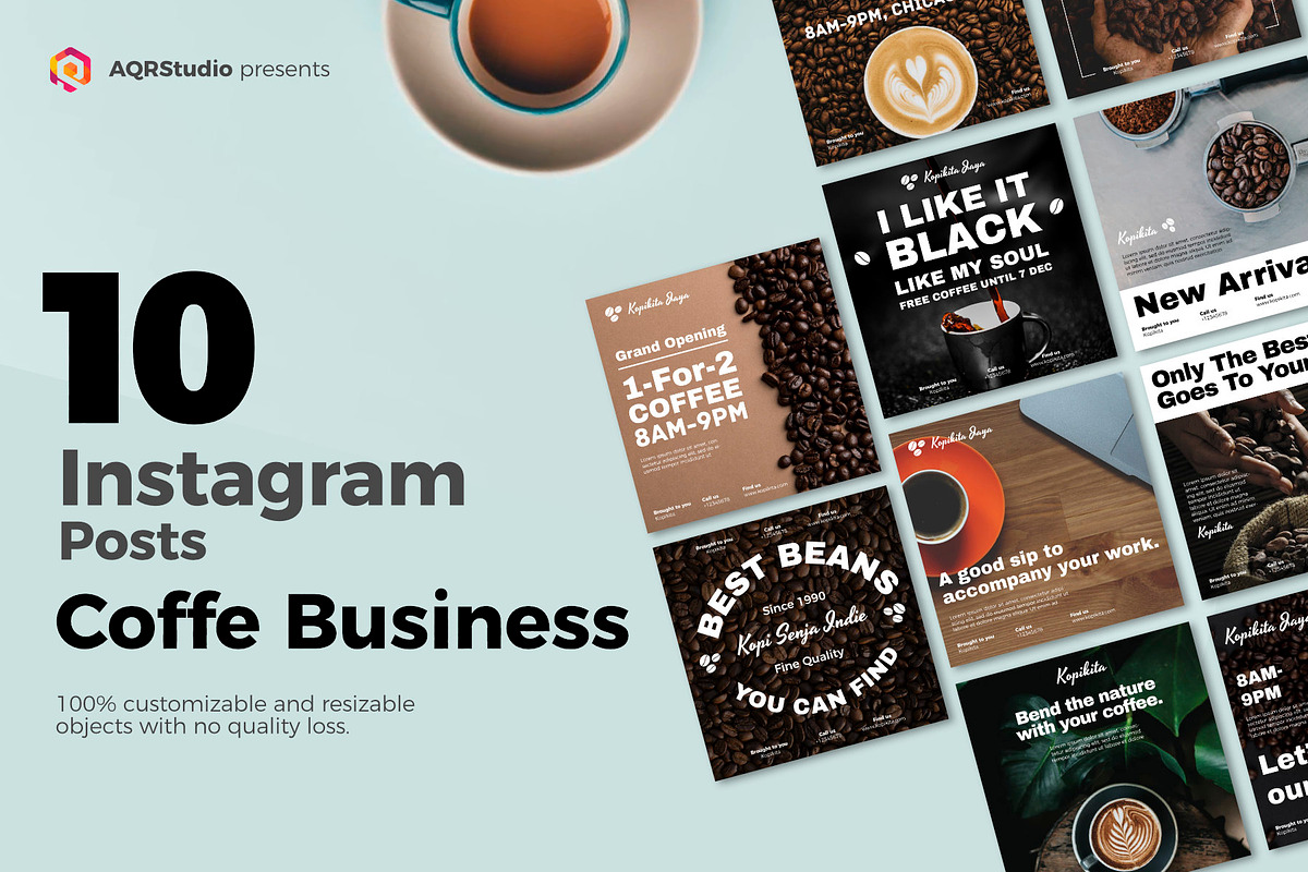 Social Media Coffee in Instagram Templates - product preview 8