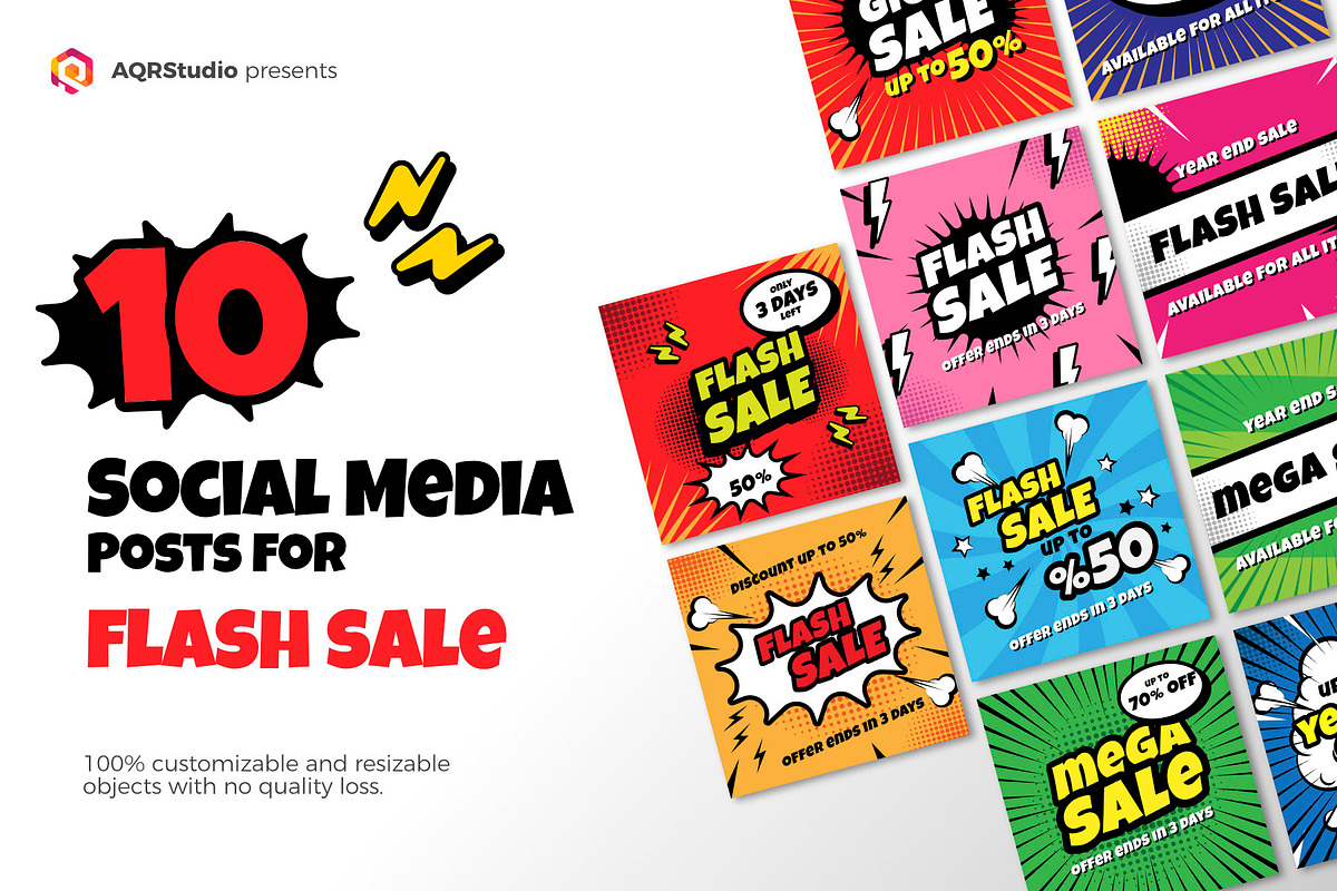 Flash Sale in Social Media Templates - product preview 8