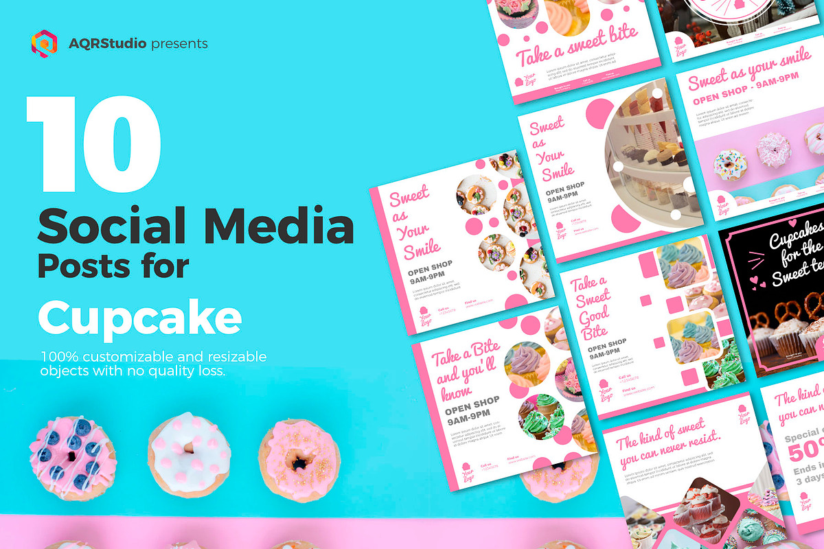 Cupcake Socmed in Social Media Templates - product preview 8