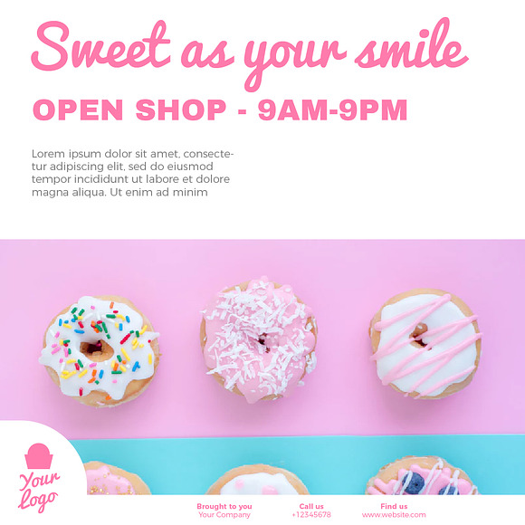 Cupcake Socmed in Social Media Templates - product preview 3