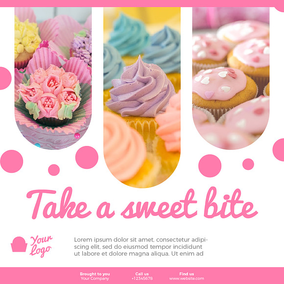 Cupcake Socmed in Social Media Templates - product preview 5