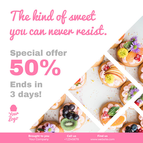 Cupcake Socmed in Social Media Templates - product preview 9