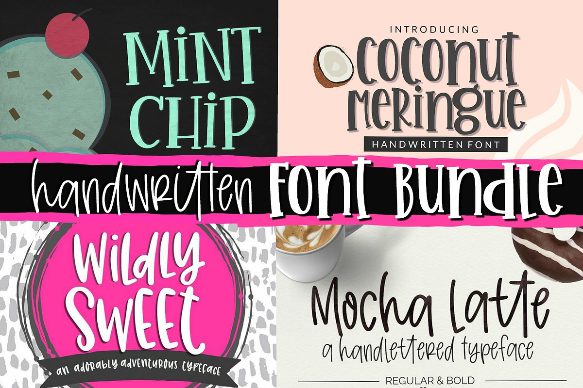 Handwritten Font Bundle Mini Pack in Display Fonts - product preview 8