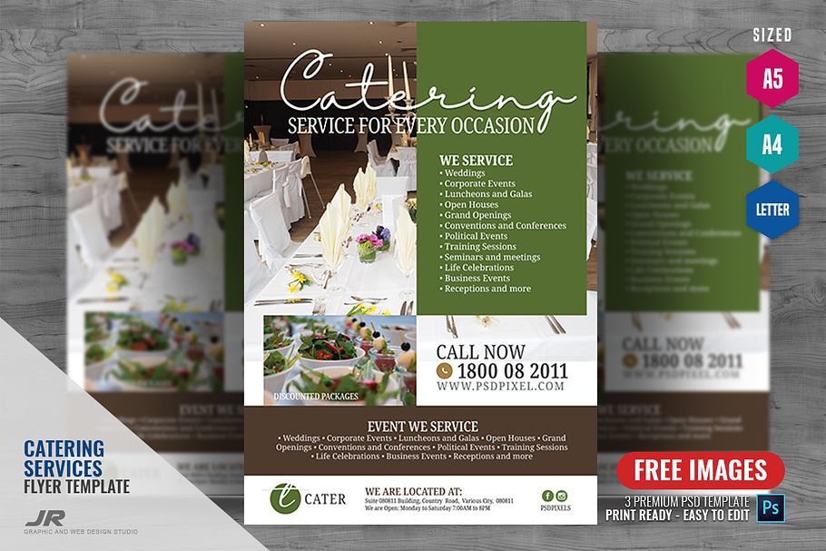 Corporate Catering Services in Flyer Templates - product preview 8
