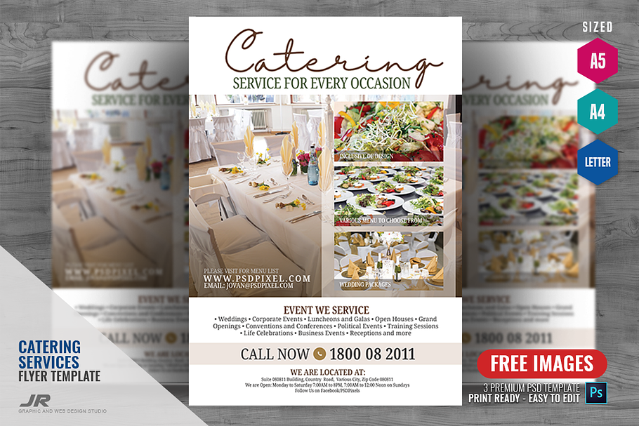 Catering Company Flyer in Flyer Templates - product preview 8
