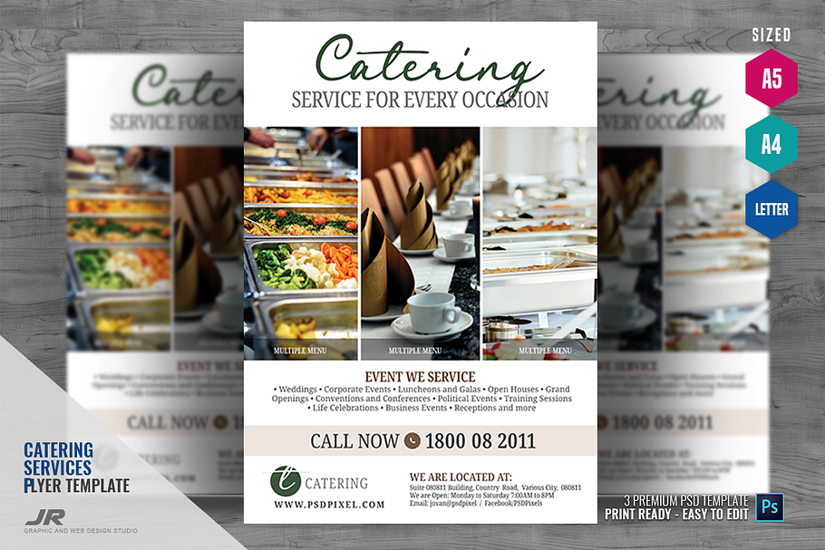 Event Catering Services Flyer