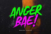 Anger Bae Font | Regular and Slanted