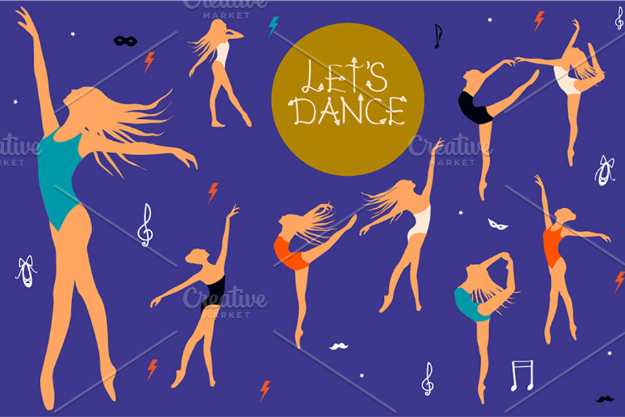 Let's Dance Illustration Kit in Illustrations - product preview 8