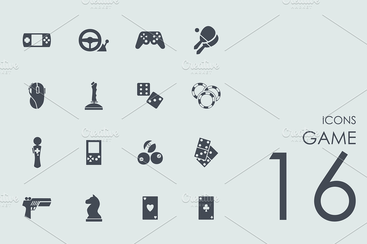 16 Game icons in Video Game Icons - product preview 8
