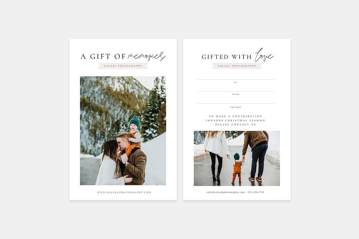 Photographer Gift Certificates GC011 in Card Templates - product preview 8
