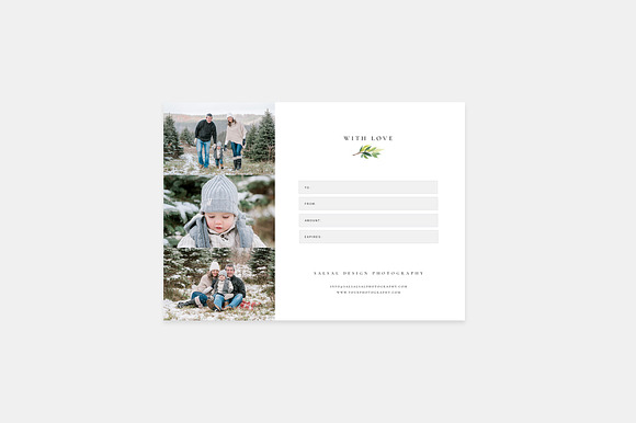Photographer Gift Certificates GC012 in Card Templates - product preview 2