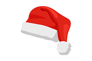 Hat of Santa Claus Closeup Vector