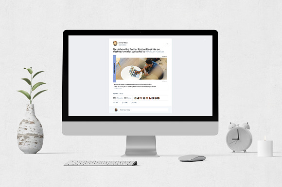 Boss Life Twitter Posts in Twitter Templates - product preview 3
