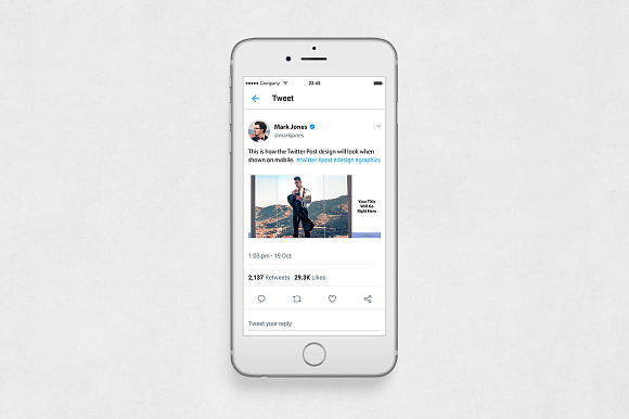 Boss Life Twitter Posts in Twitter Templates - product preview 5
