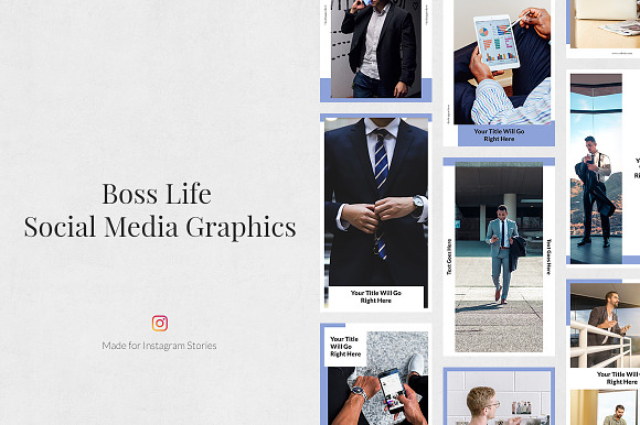 Boss Life Pack in Social Media Templates - product preview 1