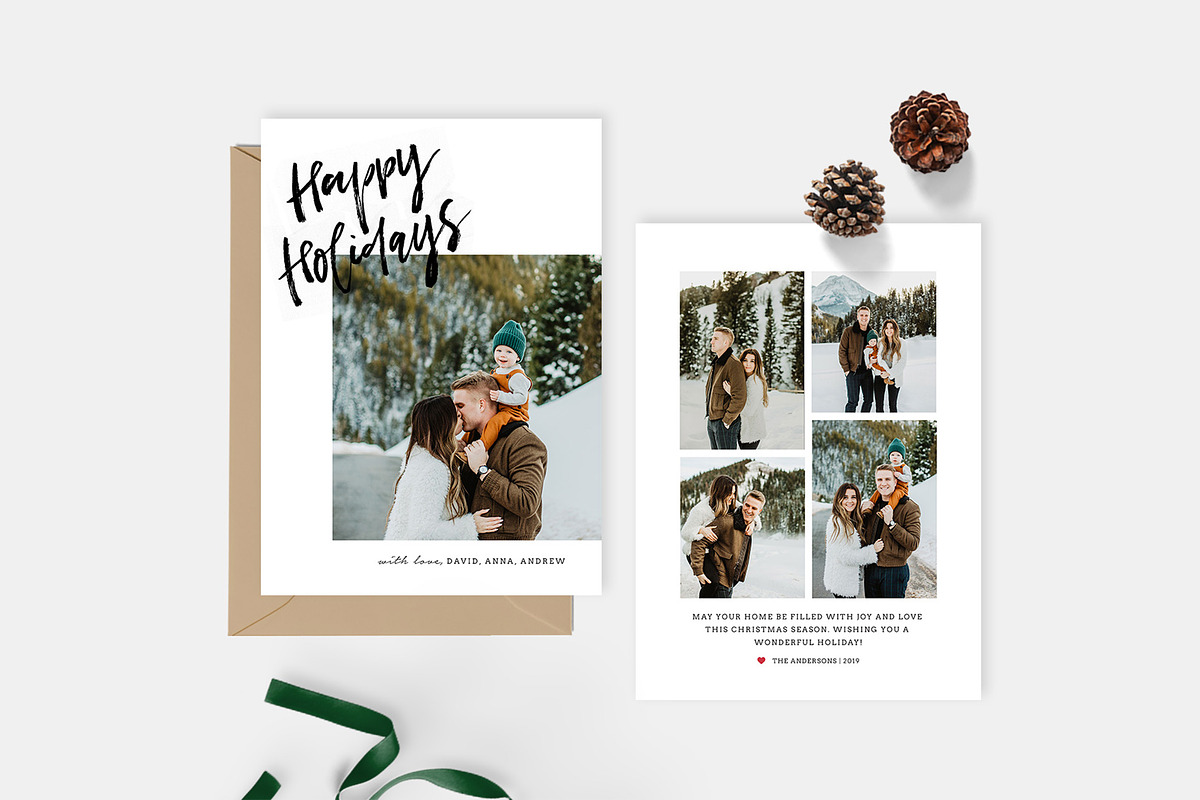 Christmas Card Template CD162 in Card Templates - product preview 8