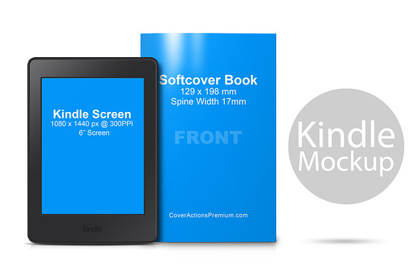 Kindle Mockup -v1 in Print Mockups - product preview 1