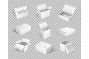 Empty Cardboard Cartoon Containers